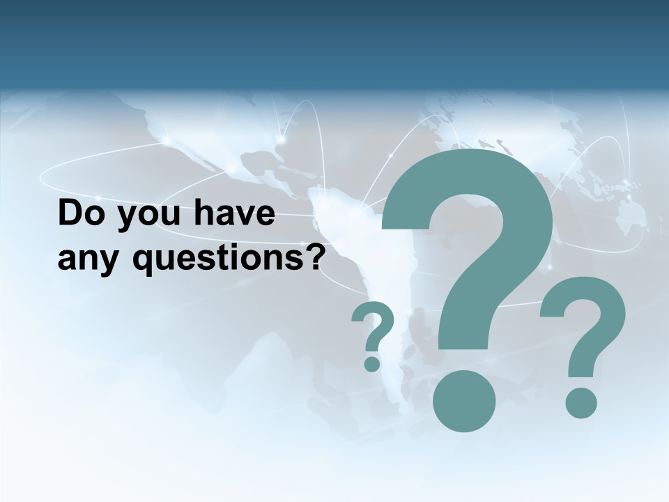 Work Blue Worldwide PowerPoint Template