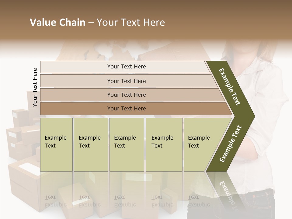 Service Blonde Parcel PowerPoint Template