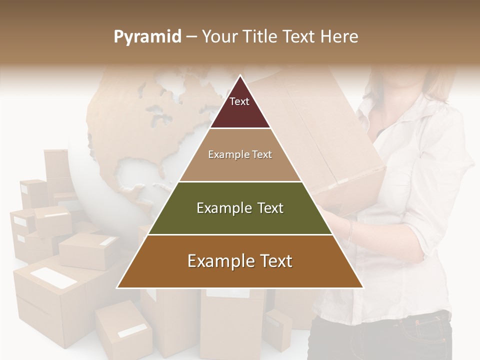 Service Blonde Parcel PowerPoint Template