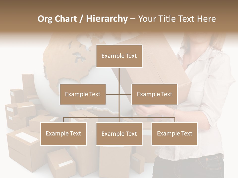 Service Blonde Parcel PowerPoint Template