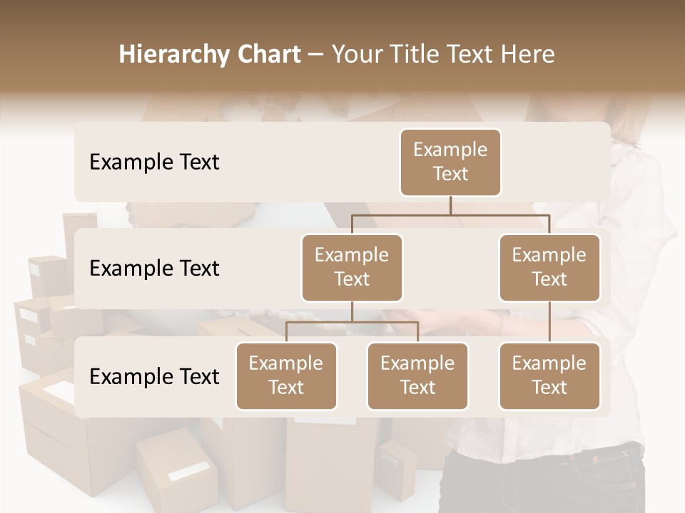 Service Blonde Parcel PowerPoint Template
