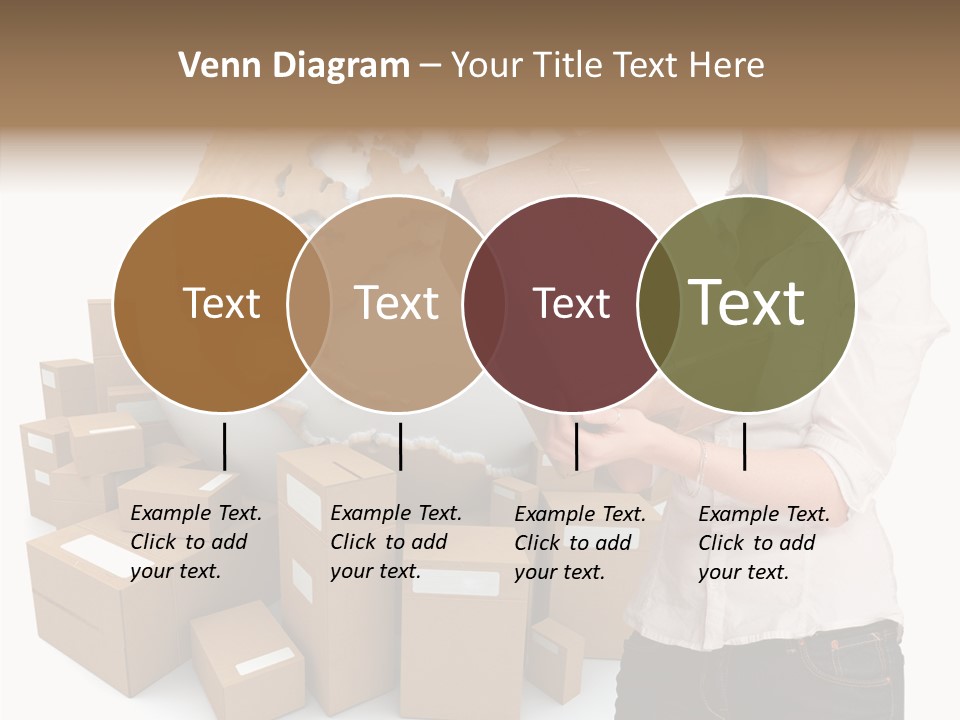 Service Blonde Parcel PowerPoint Template