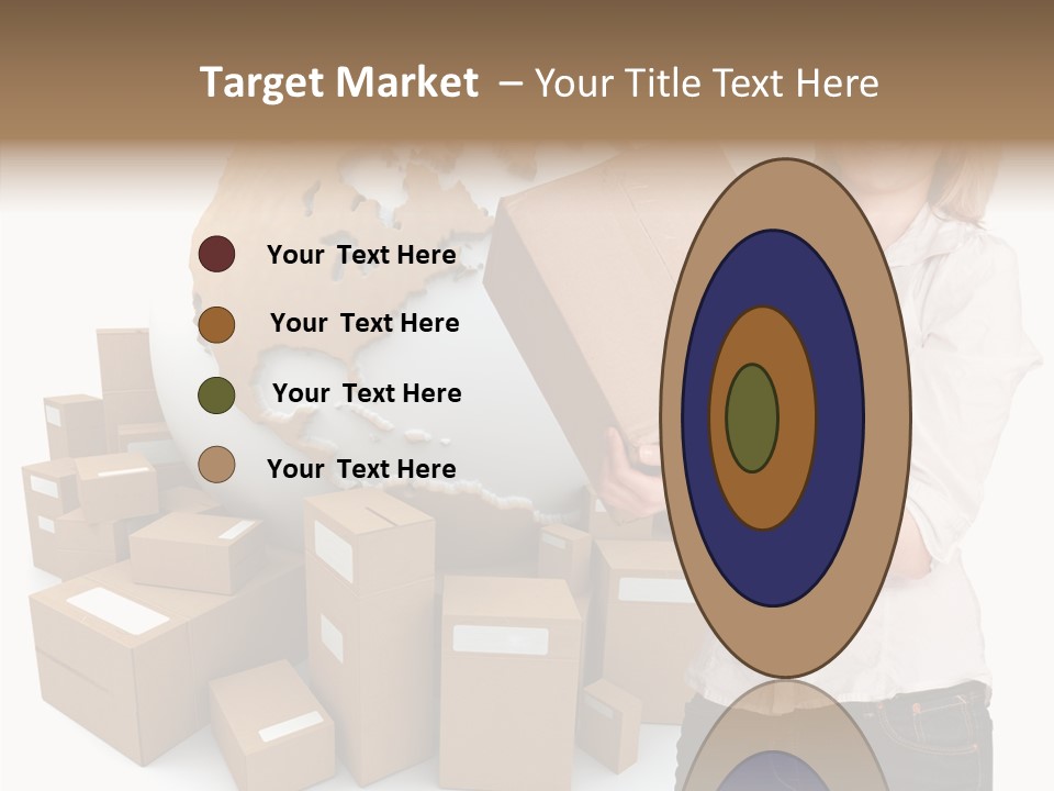 Service Blonde Parcel PowerPoint Template