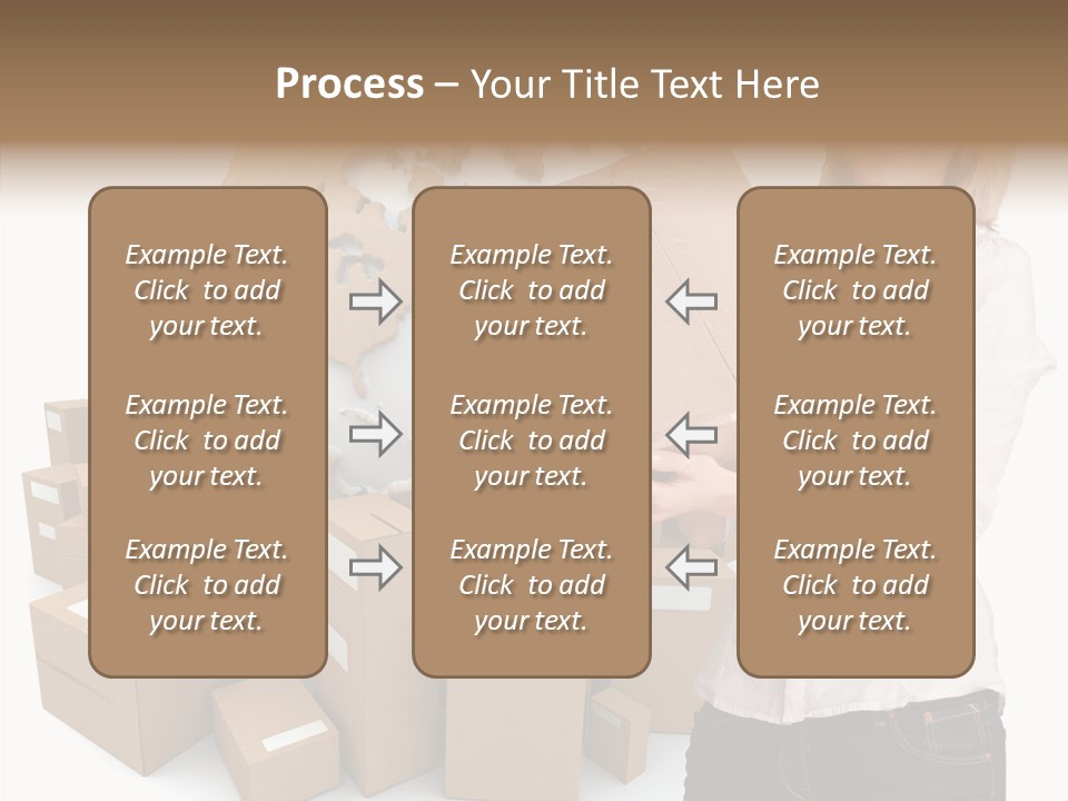 Service Blonde Parcel PowerPoint Template
