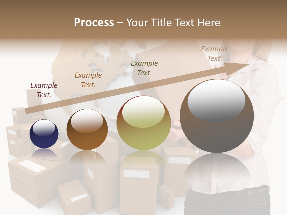 Service Blonde Parcel PowerPoint Template