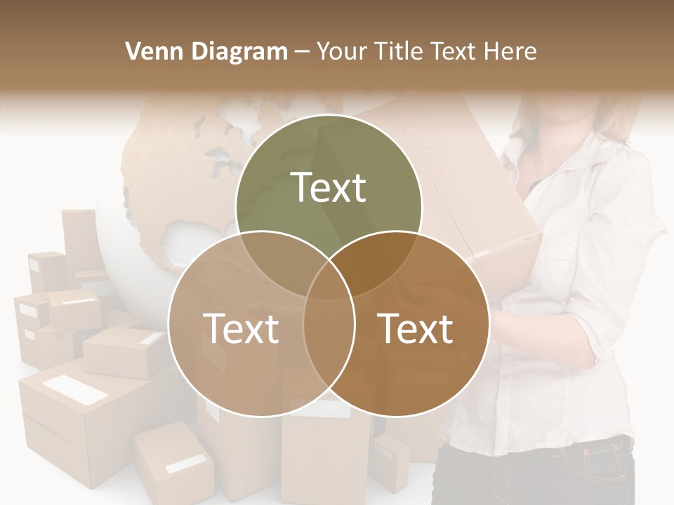 Service Blonde Parcel PowerPoint Template