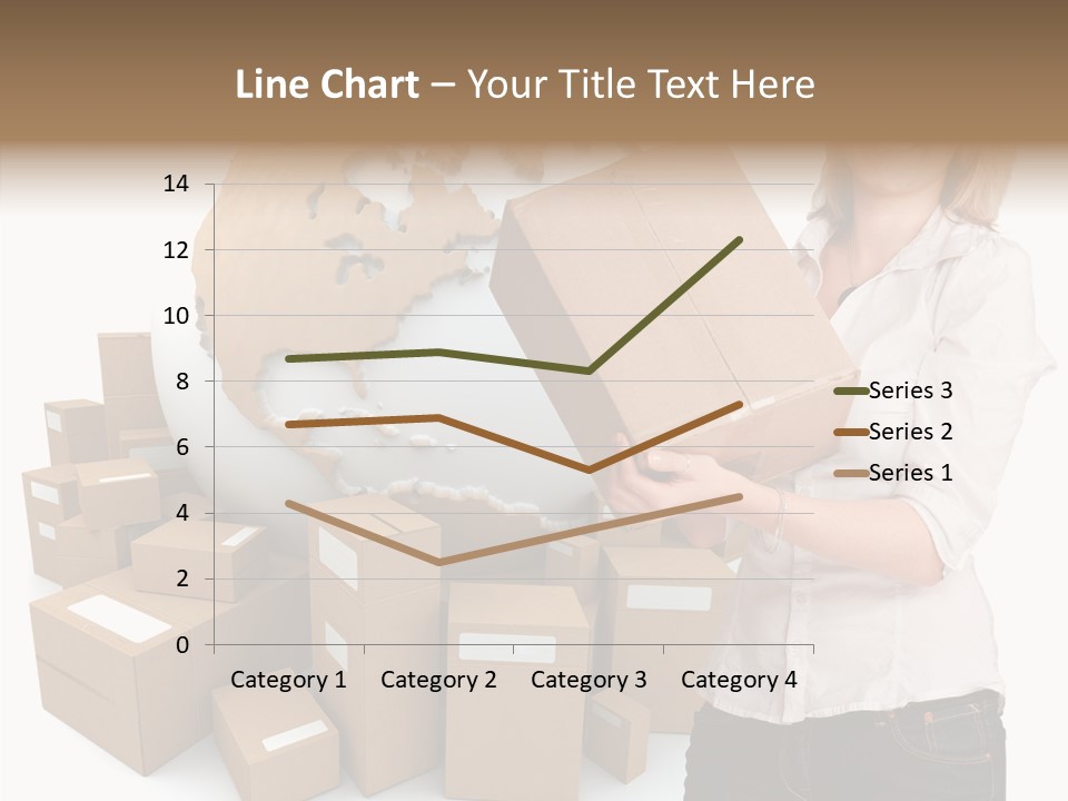 Service Blonde Parcel PowerPoint Template