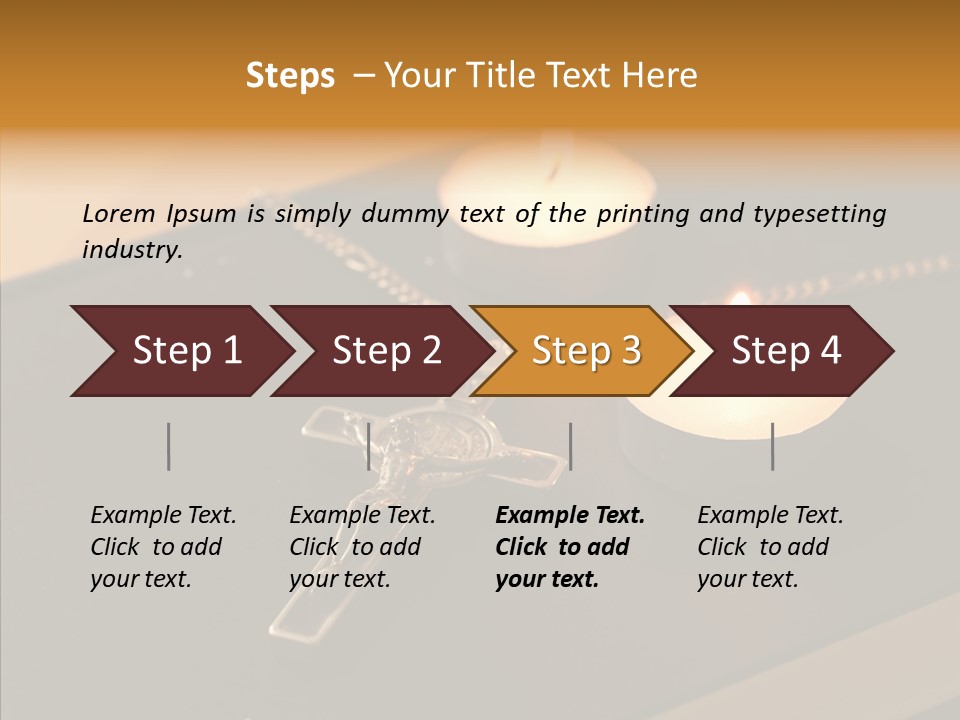 Book Believe Catholic PowerPoint Template
