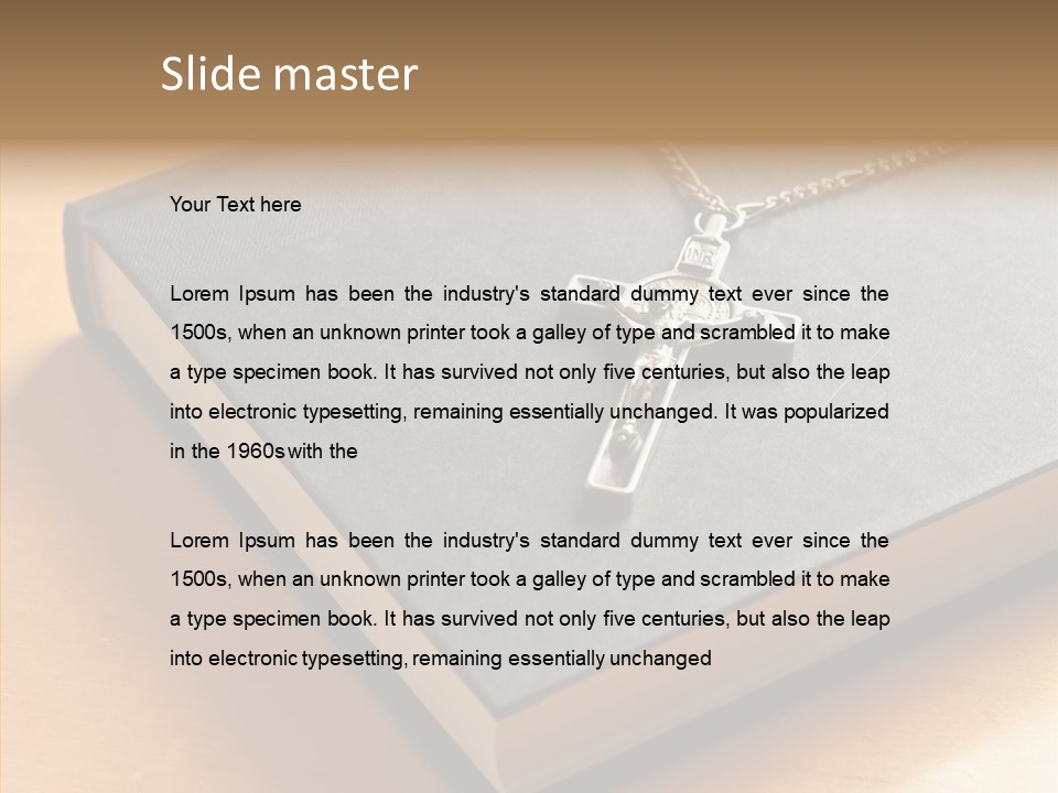 Book Confession Faith PowerPoint Template