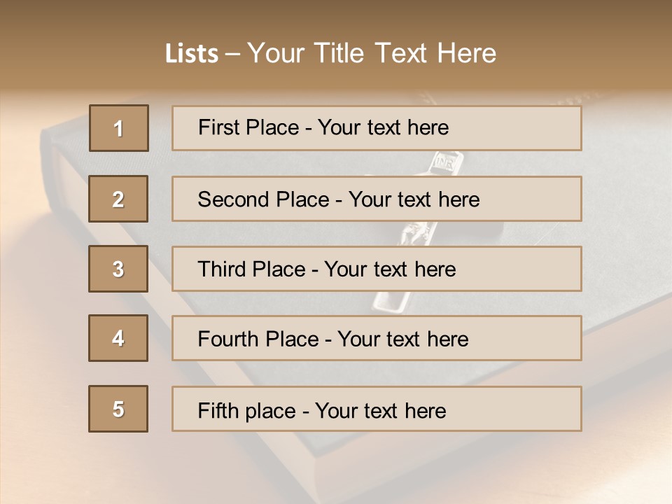 Book Confession Faith PowerPoint Template