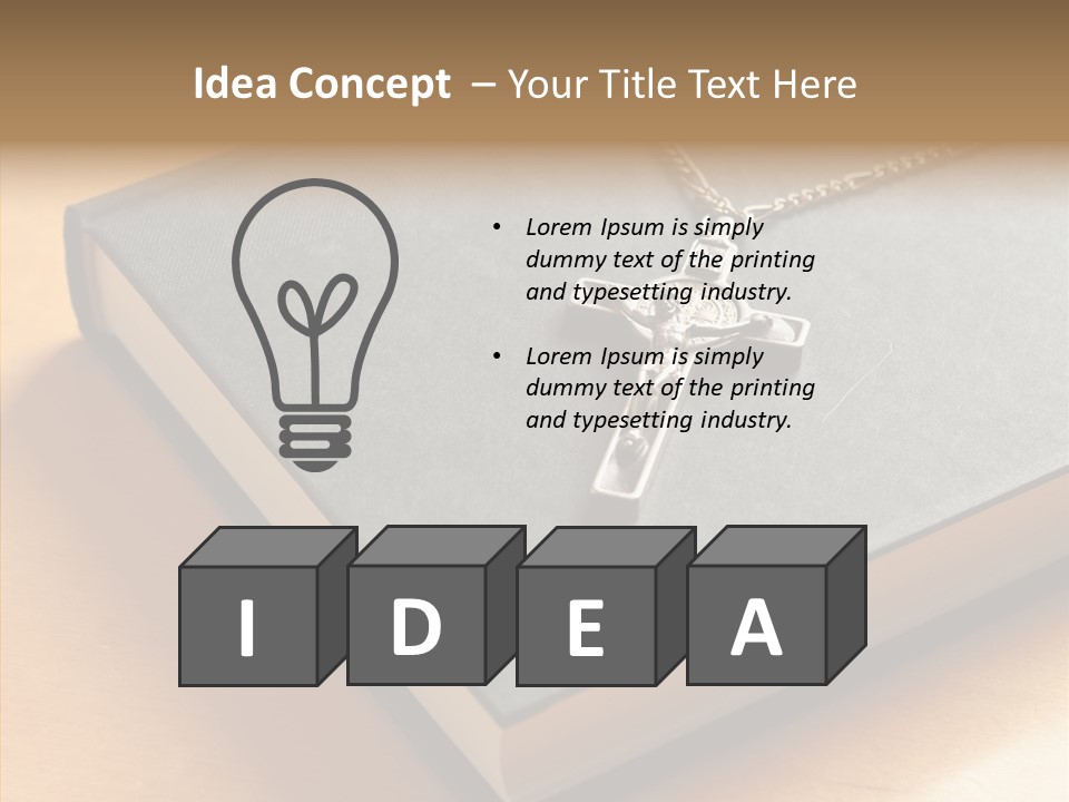 Book Confession Faith PowerPoint Template