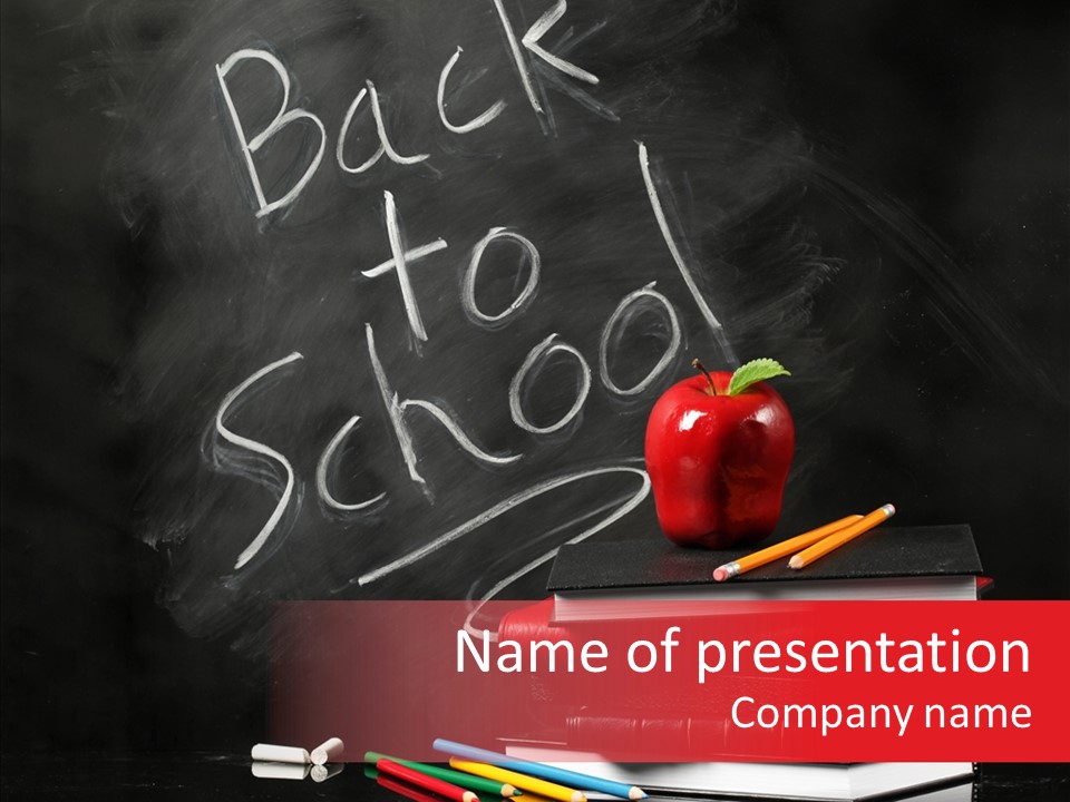 Pen School Classroom PowerPoint Template