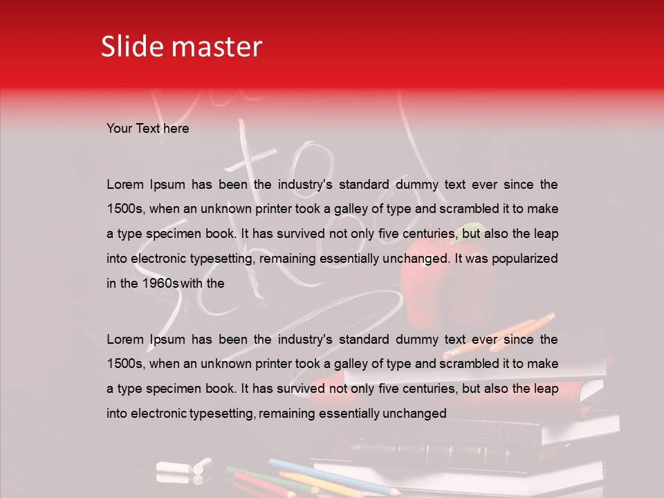 Pen School Classroom PowerPoint Template