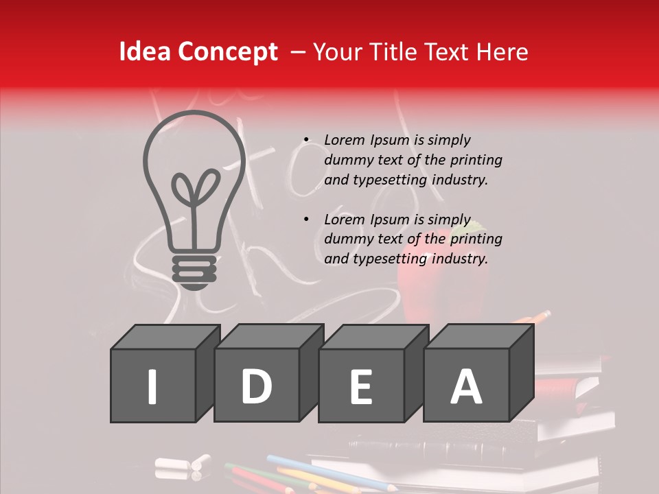 Pen School Classroom PowerPoint Template