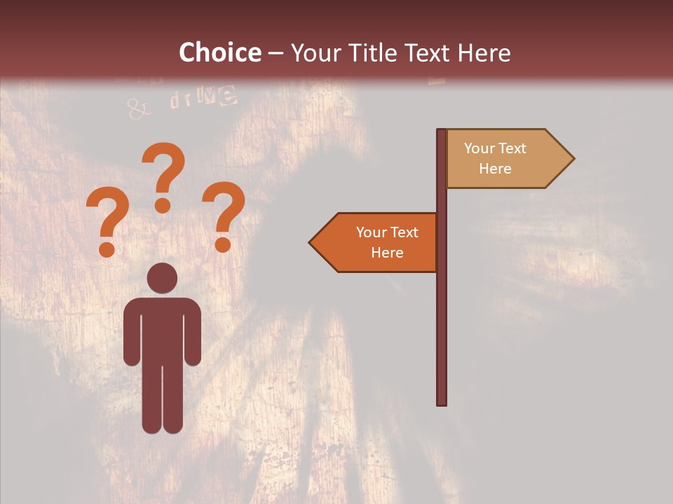Frighten Clipped Cutout PowerPoint Template