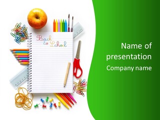 Back To School Document Book PowerPoint Template