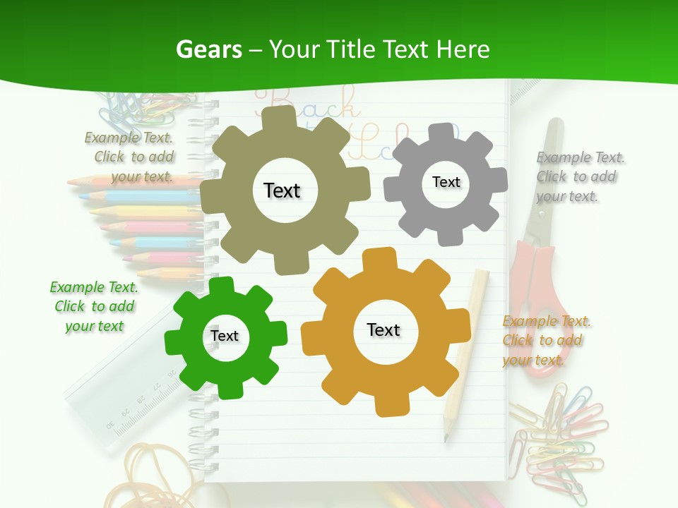 Back To School Document Book PowerPoint Template