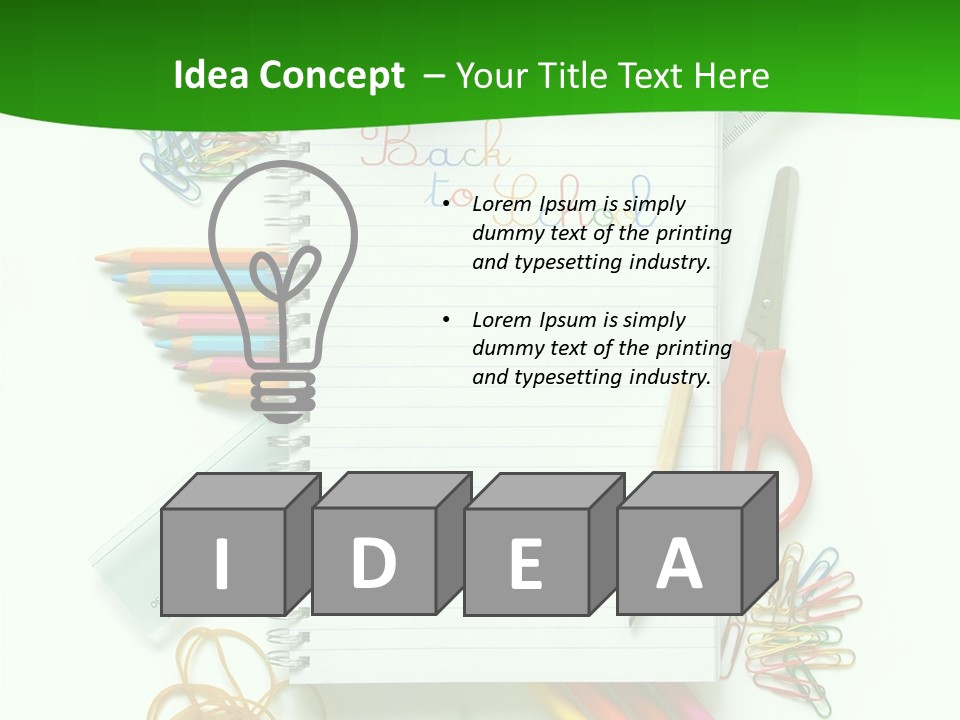 Back To School Document Book PowerPoint Template