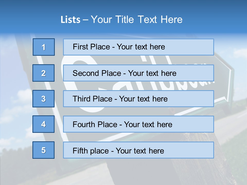 Nature Countryside Text PowerPoint Template