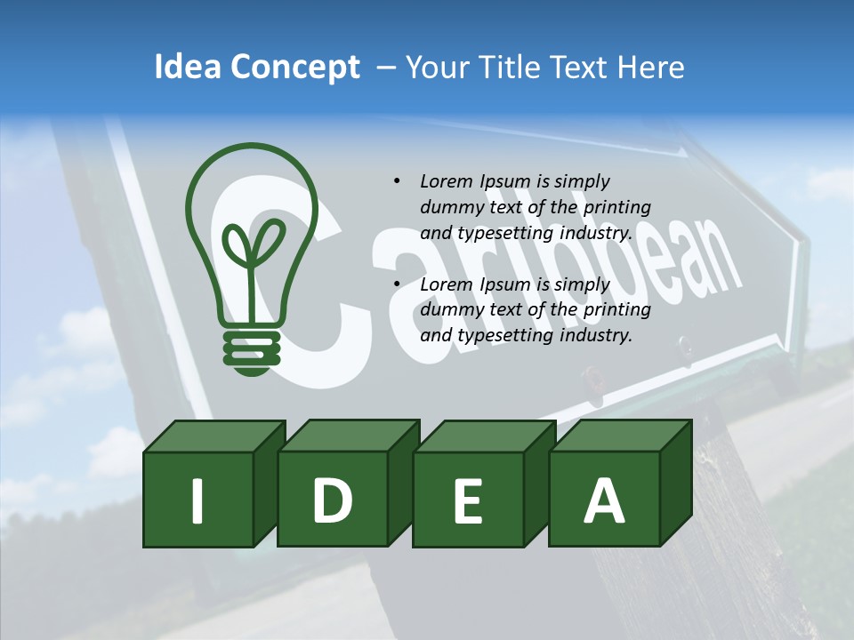 Nature Countryside Text PowerPoint Template