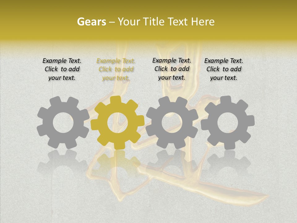 Yellow Icon Silk PowerPoint Template