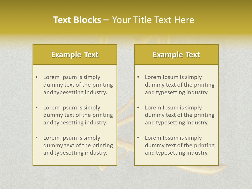 Yellow Icon Silk PowerPoint Template