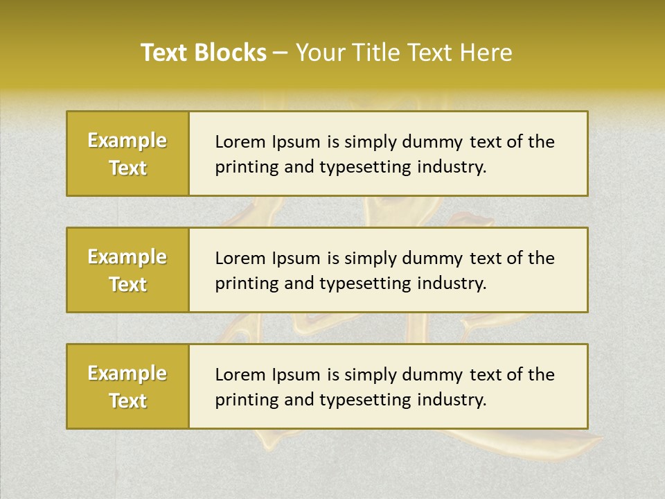Yellow Icon Silk PowerPoint Template