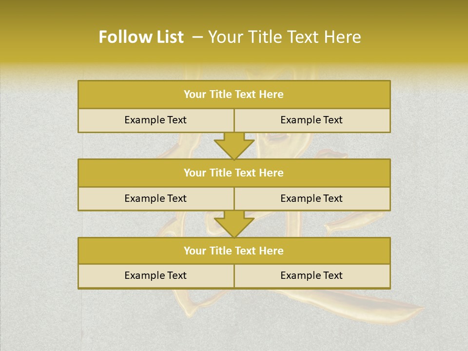 Yellow Icon Silk PowerPoint Template