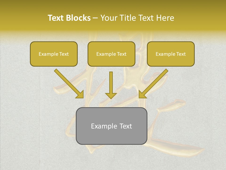 Yellow Icon Silk PowerPoint Template