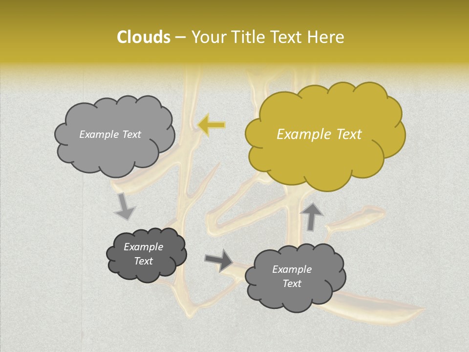 Yellow Icon Silk PowerPoint Template