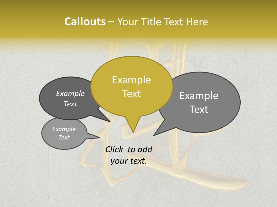 Yellow Icon Silk PowerPoint Template