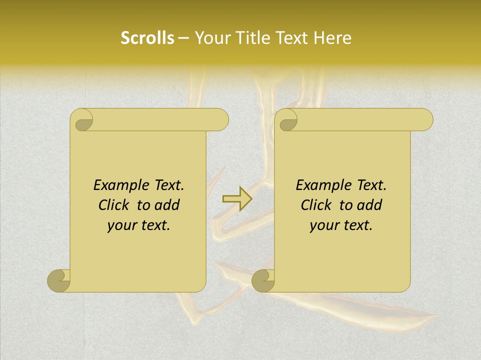 Yellow Icon Silk PowerPoint Template