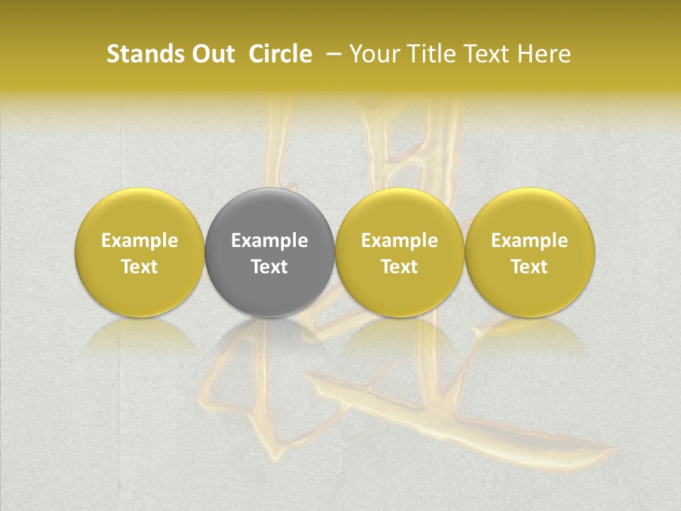 Yellow Icon Silk PowerPoint Template