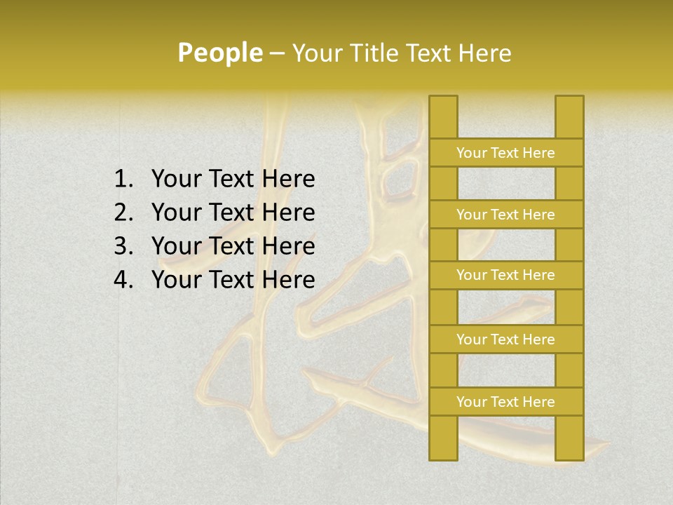 Yellow Icon Silk PowerPoint Template