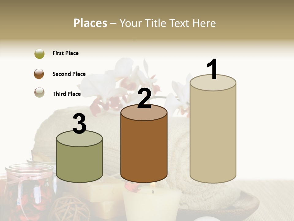 White Handmade Leaf PowerPoint Template