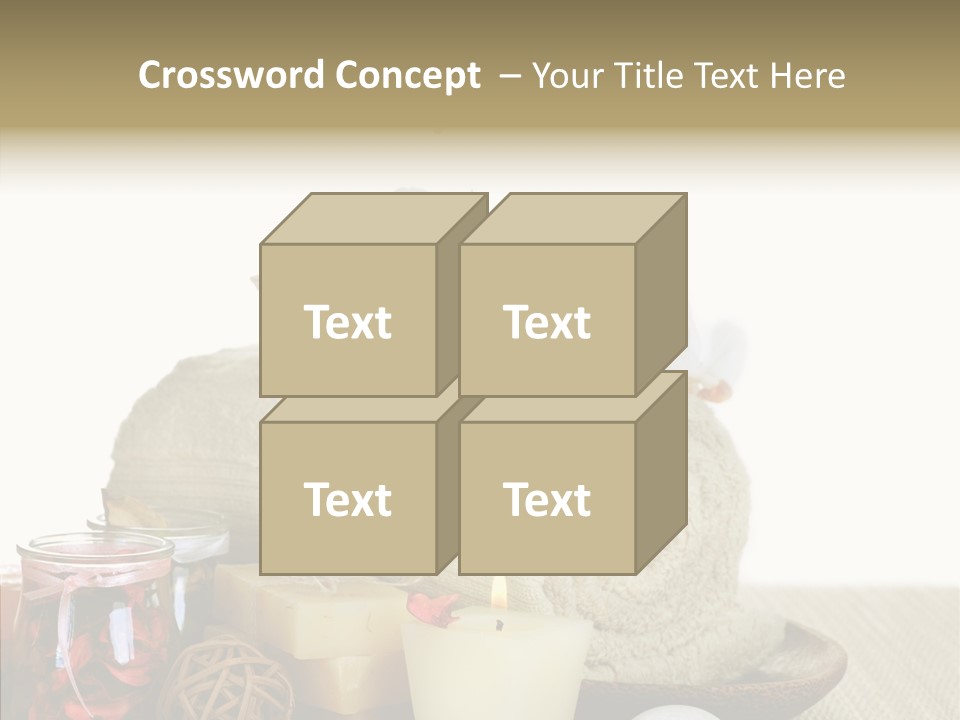 White Handmade Leaf PowerPoint Template