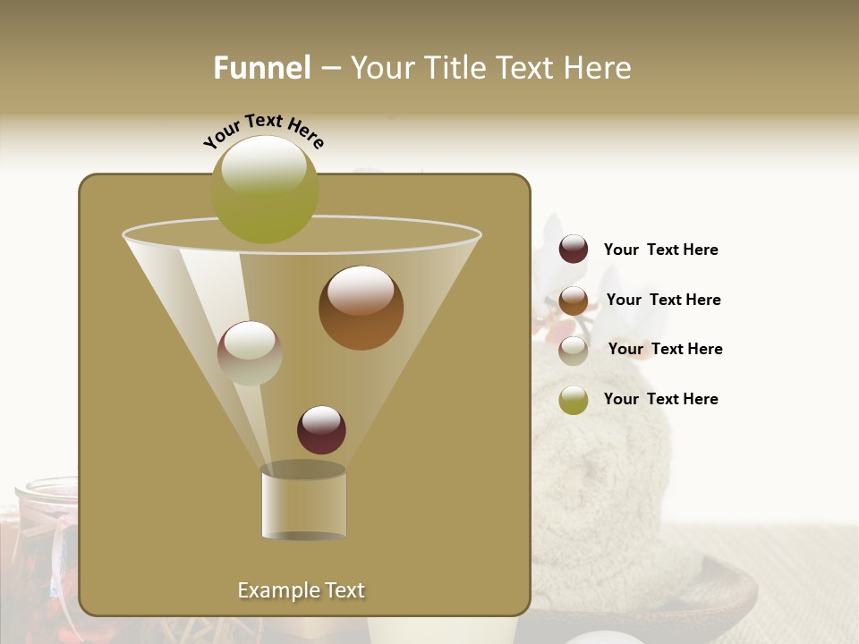 White Handmade Leaf PowerPoint Template