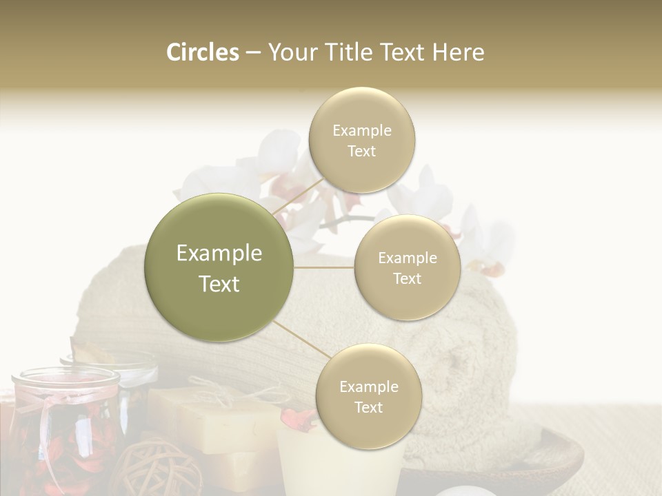 White Handmade Leaf PowerPoint Template