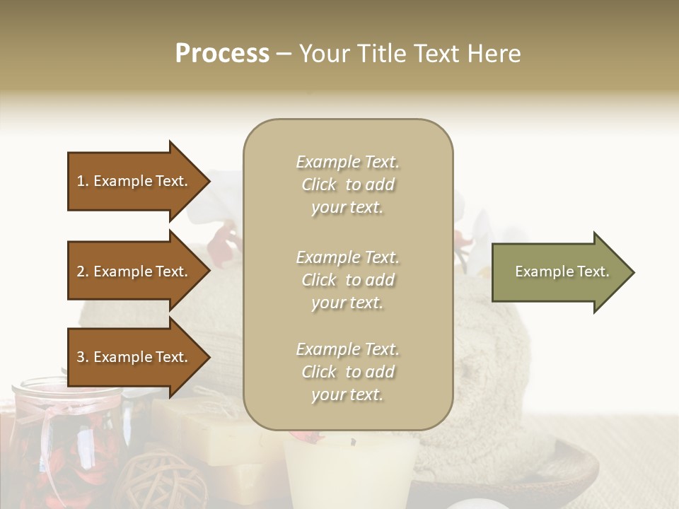 White Handmade Leaf PowerPoint Template