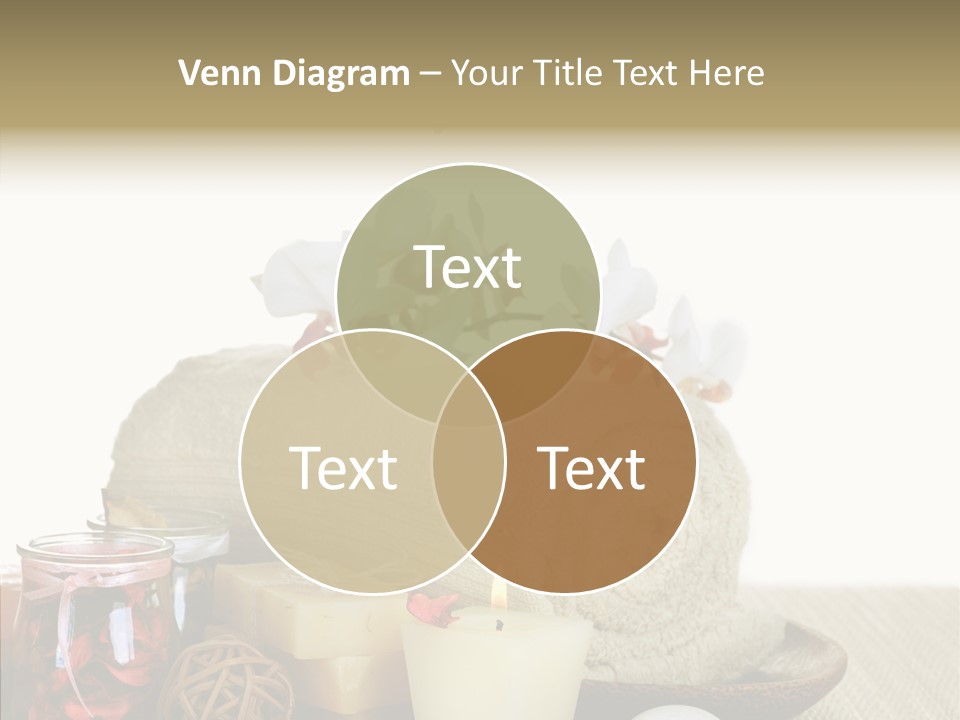 White Handmade Leaf PowerPoint Template