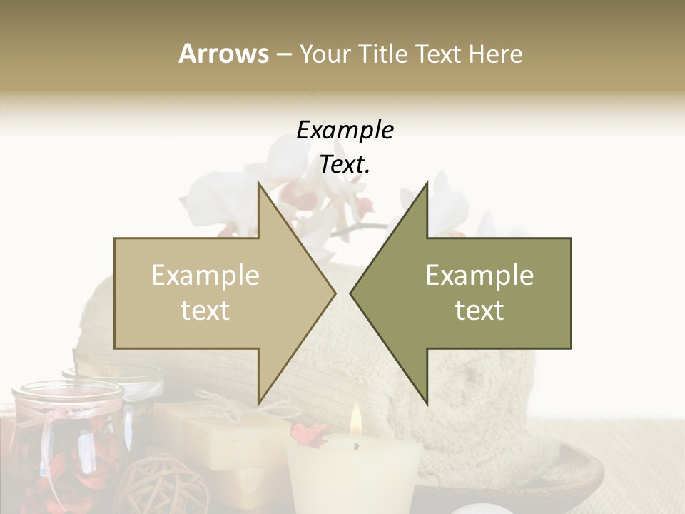 White Handmade Leaf PowerPoint Template