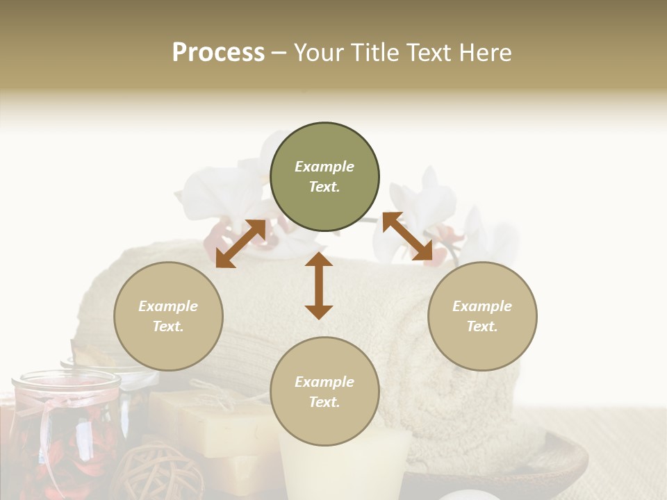 White Handmade Leaf PowerPoint Template