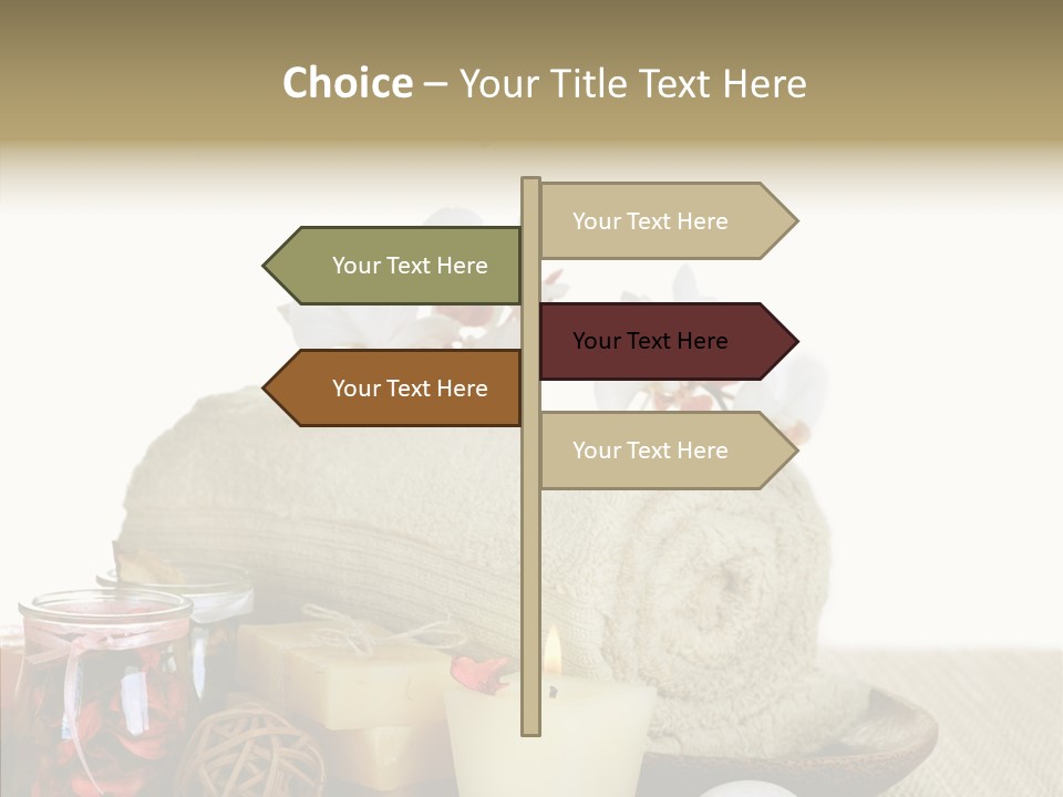 White Handmade Leaf PowerPoint Template