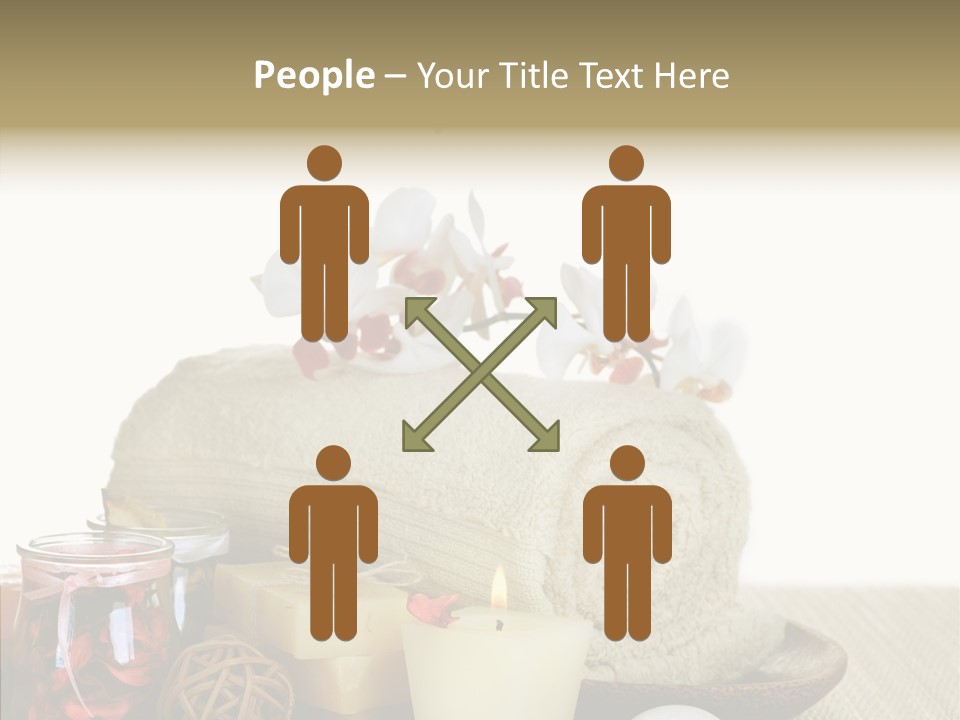 White Handmade Leaf PowerPoint Template