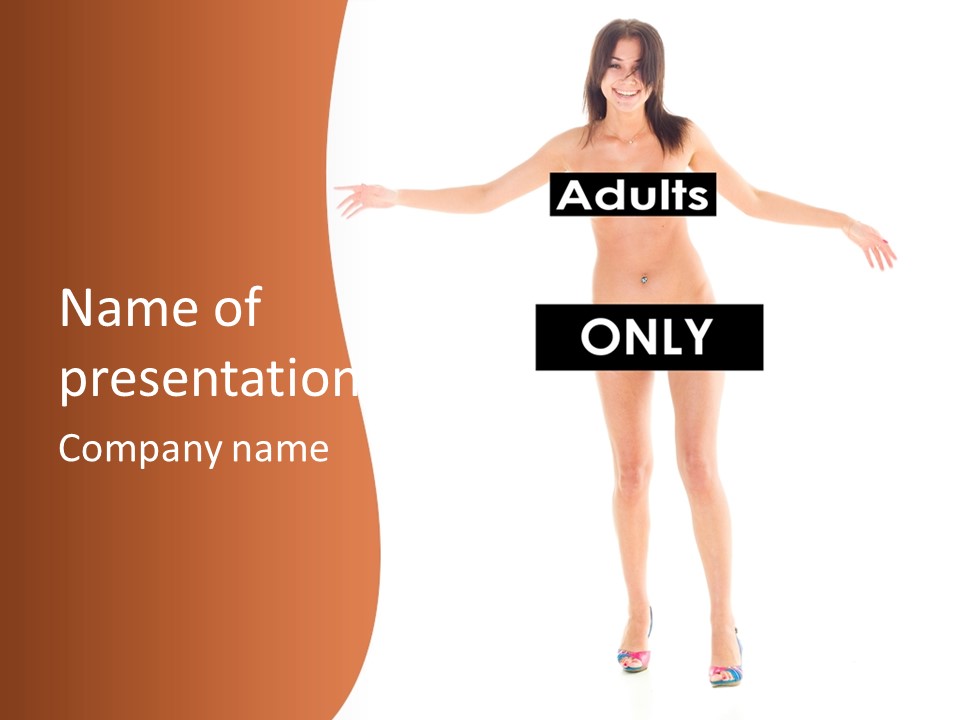 Woman Skin Naked PowerPoint Template