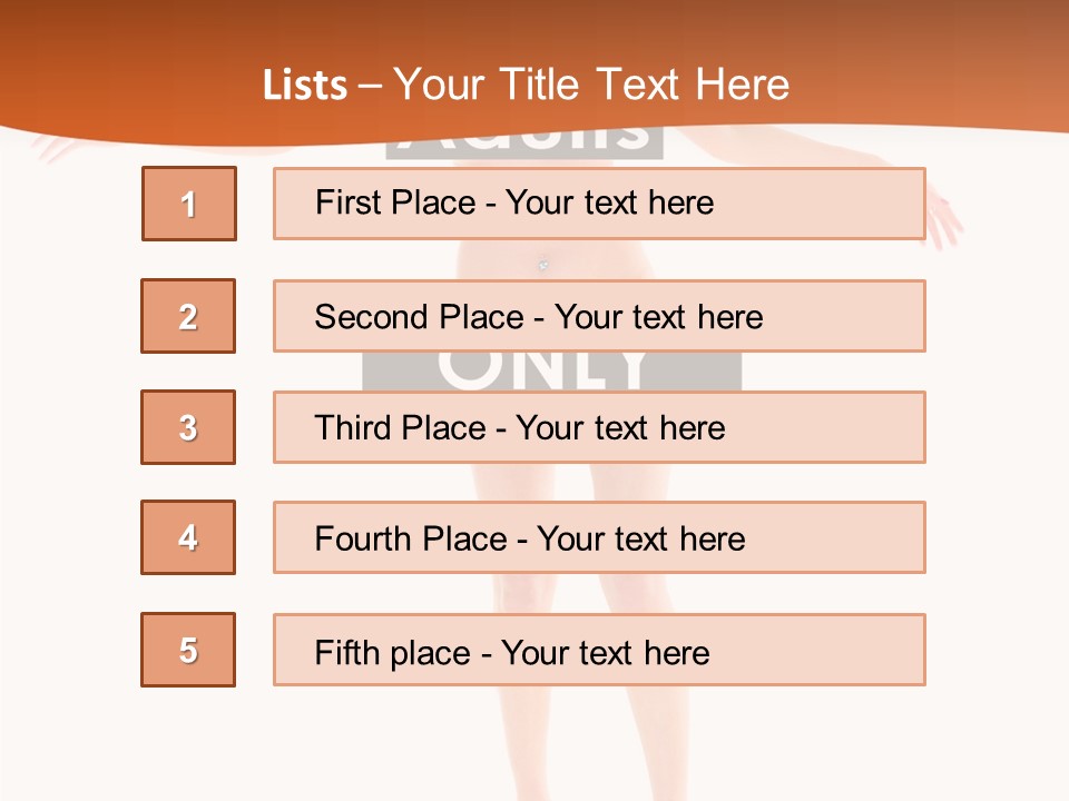 Woman Skin Naked PowerPoint Template