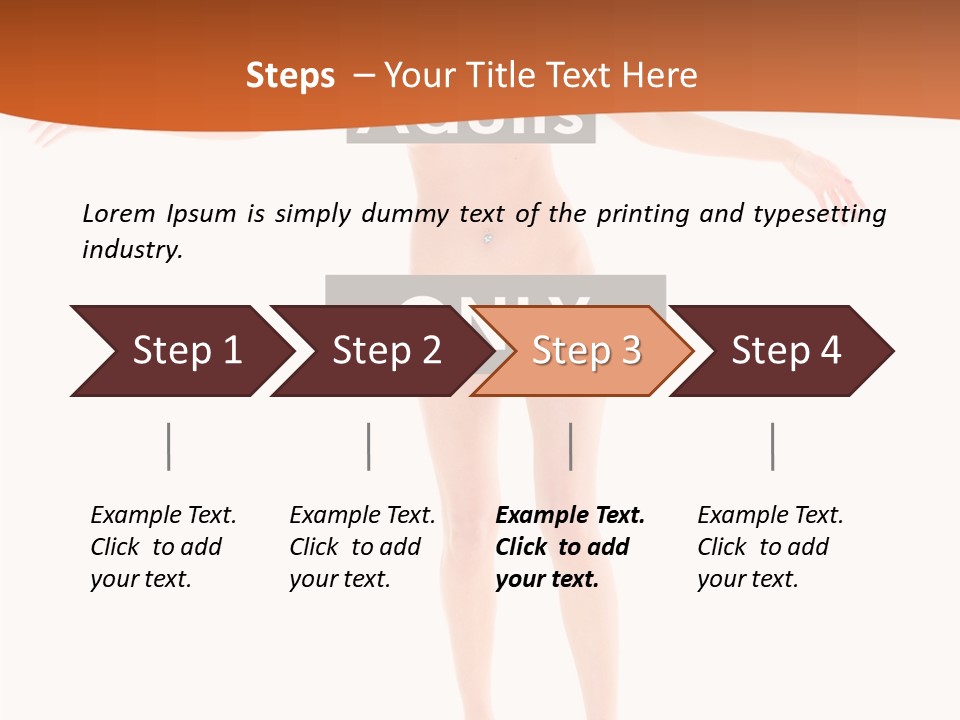 Woman Skin Naked PowerPoint Template