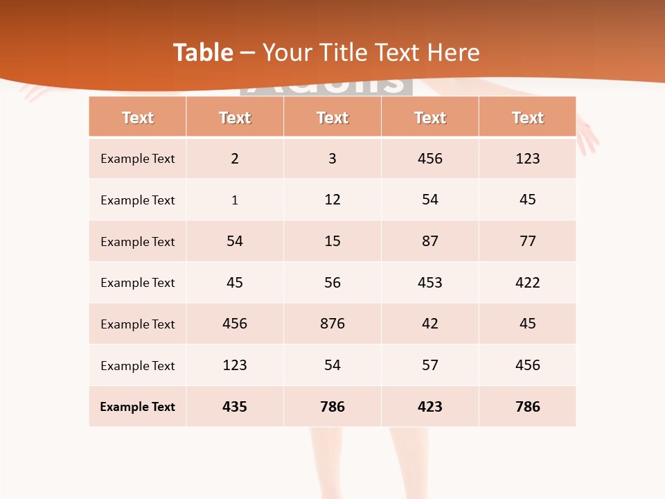 Woman Skin Naked PowerPoint Template