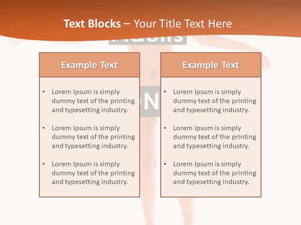 Woman Skin Naked PowerPoint Template