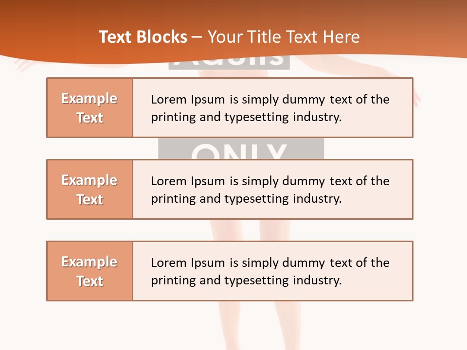 Woman Skin Naked PowerPoint Template